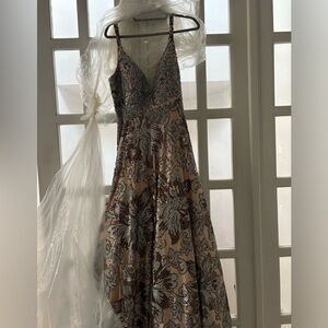 Elegant Sequin Embellished prom dress Gown